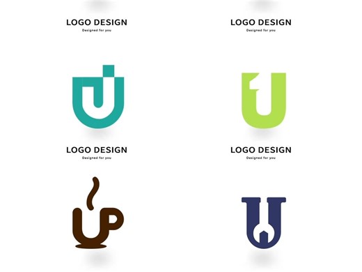 变形字母艺术：U的无限创意