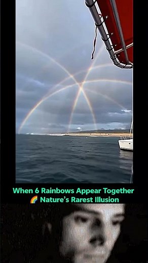 6 Rainbows in One Sky?! 🌈 A Rare Optical Wonder #shorts