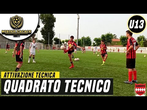 ALLENAMENTO ESORDIENTI: QUADRATO TECNICO | SCUOLA CALCIO