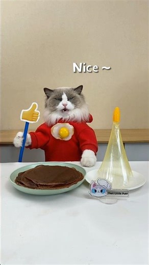 It’s pancake time with Puff! Watch us flip our way to pancake perfection. 🍴 #thatlittlepuff