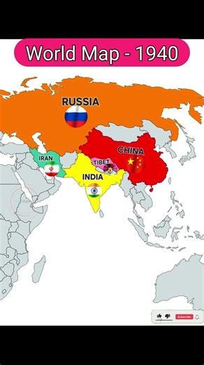World Map In 1940 #worldmap #historicalmap #globalmap #geography #mapping #asiancountry #conflict
