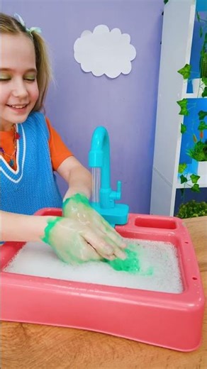 Hand Washing with Tangerine🍊😱Fun & Easy Hygiene for Kids🚿