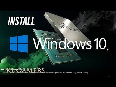 How to install Windows 10 and motherboard drivers GIGABYTE B550M AORUS ELITE