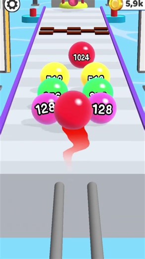 Number Ball Merge 3D number gameplay ⚾⚽🏐🏐🏃🏃⚽Merge2048 Ball Run Challenge 🏁