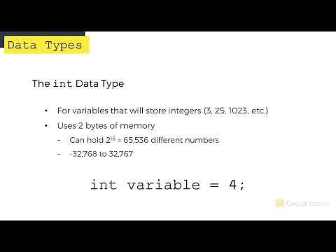How to Use Data Types in Arduino Programs - Ultimate Guide to the Arduino #9