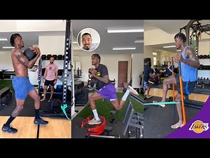 Jarred Vanderbilt insane Offseason strength workout!