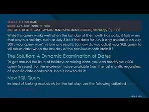 How to Retrieve the Last Day of the Last Month with Data in SQL Queries