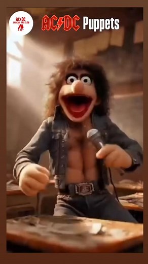 ACDC puppets perform Girls got rhythm 🎸 #acdc #acdcfans #acdcfamily #acdcpuppets #girlsgotrhythm #bonscott #angusyoung #malcolmyoung #cliffwilliams #philrudd #muppets #reels #puppets #heavymetal #classicrock #rockband #rockmusic #fblifestyle | AC/DC Official Fan Club