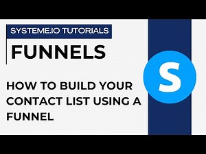 How to build your contact list using a funnel | systeme.io tutorials