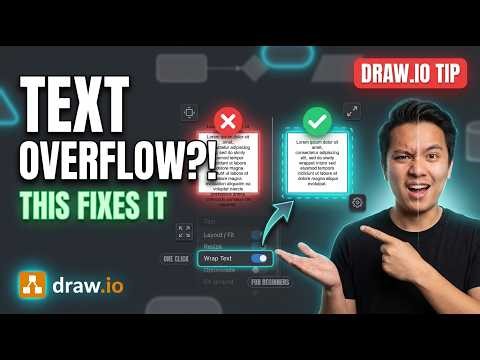 Enable Text Wrapping in Draw.io