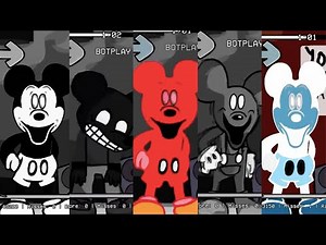 Transformation of FNF Mickey Mouse | friday night funkin animation