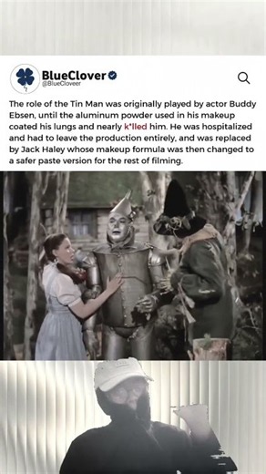 The Wizard of Oz (1939) — The original actor left the film for a serious reason.