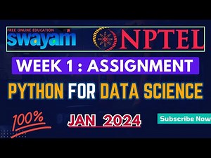 NPTEL Python for Data Science week 1 Quiz Assignment Solutions | Jan 2024 | IIT Madras |