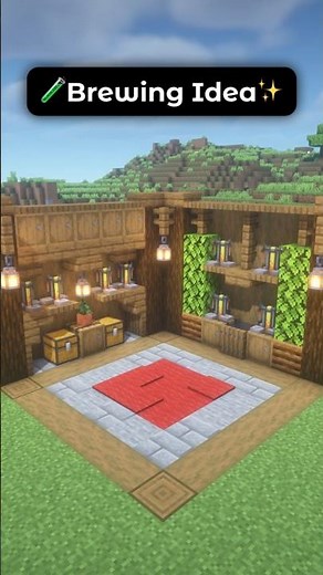 Simple Aesthetic Brewing Area Design Idea In Minecraft! ✨🧪