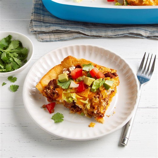 Crescent roll taco bake recipe