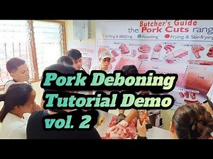 How to Perform Pork half carcass Deboning Tutorial Video Demo b2