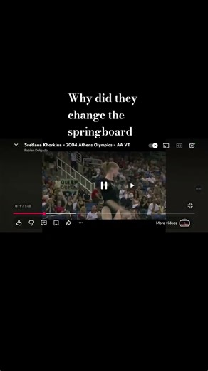 They added a mat next to the springboard#gymnastics