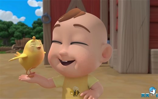 Animals(Goat, Turkey, Donkey) Play on the Swing - 儿童早教歌曲（经典英文童谣235）