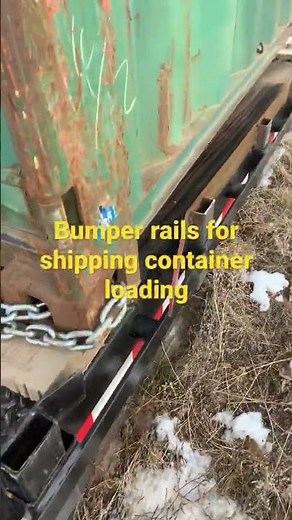 DIY shipping container trailer with bumper rails