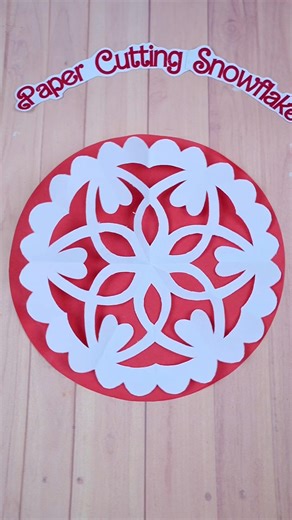 Simple Paper Snowflake Cutting Tutorial ❄️ Easy Winter Paper Craft