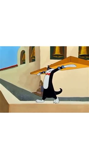CARTOONS on Instagram: "🎬 Swallow the Leader (1949) is a Warner Bros. Merrie Melodies cartoon where a hungry cat tries to catch migrating swallows returning to Mission San Juan Capistrano, but a clever scout bird outsmarts him with tricks like painting a decoy, using magnets, and ultimately leading the entire flock to overwhelm the cat, showcasing Robert McKimson’s visuals and Warren Foster’s script in a classic cat-and-bird chase. A cat waits at the mission, using radar and disguises (like a n