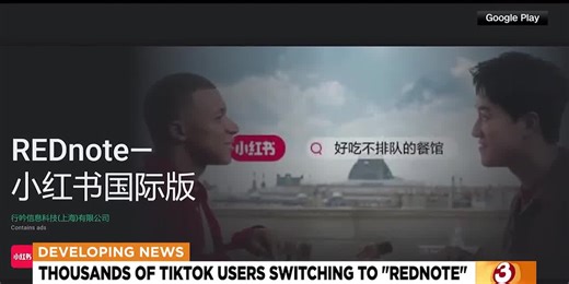 TikTok users switching to Chinese-owned app "RedNote"
