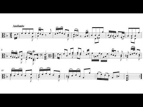 12 Fantasias for Viola da Gamba By Georg Philipp Telemann (with Score)