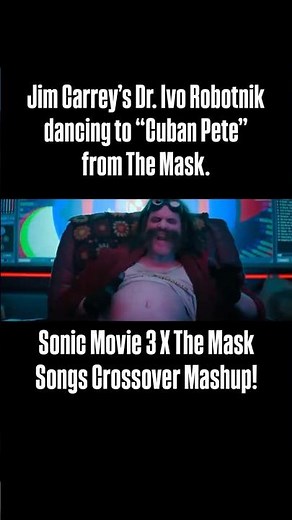JIM CARREY’S DR. ROBOTNIK DANCING TO CUBAN PETE FROM THE MASK! #JimCarrey #SonicMovie3 #TheMask