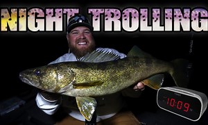 Trolling crankbaits at night for walleye