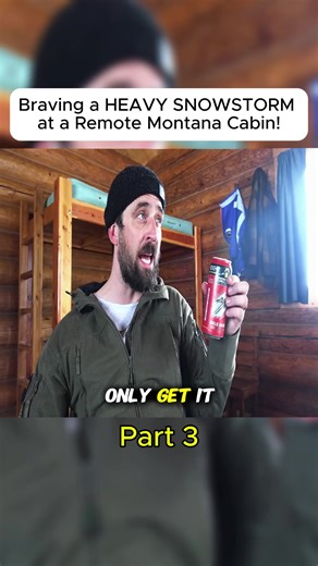 Experiencing a Heavy Snowstorm at a Remote Montana Cabin