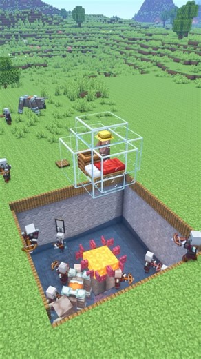 Easy Raid Farm🤯 #minecrafttutorial