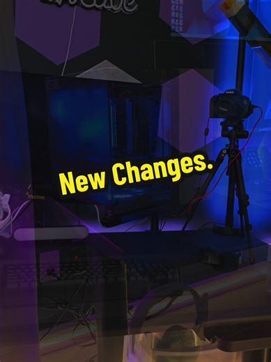 gaming setup changes. more stuff coming! Dual monitors. Sony Inzone M10S 480hz. and Samsung Odyssey G9 240hz. Shure SM7B. new mouce and stream deck XL. plus more not setup yet. #gaming #gamingsetup #gameroom