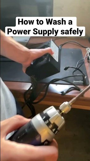 •How to Discharge a PSU before washing it• #pcgaming #pcbuild #psu