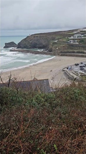 View of Portreath Beach from Green Lane. #beach #cornwall #travel #coastaltowns