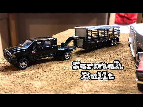 Custom 1/64 Cattle Truck and Trailer