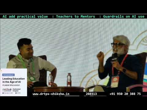 260313, AI adds practical value, Teachers to Mentors, Guardrails on AI USE, Teachers, Student, DrTPS