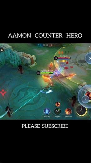 AAMON COUNTER HERO ☠️ HARD COUNTER META! | #MLBB #MobileLegends #Shorts