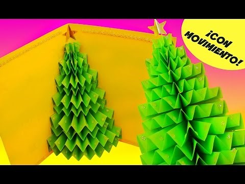 DIY CHRISTMAS CARD: 3D MOVING POP-UP TREE