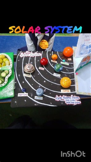 Solar System, 3D model using different size balls #3dmodel #SolarSystem #art #viral ‪@EkidzTheSchool‬