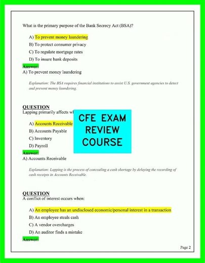 CFE Exam Review Course Video | Complete Study Guide and Practice Questions for Success 2026 Update