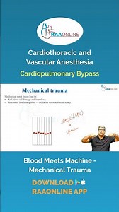 CTVA - Blood Meets Machine -Coagulation Conundrum - Mechanical Trauma by Prof. Ranjith | RAAONLINE