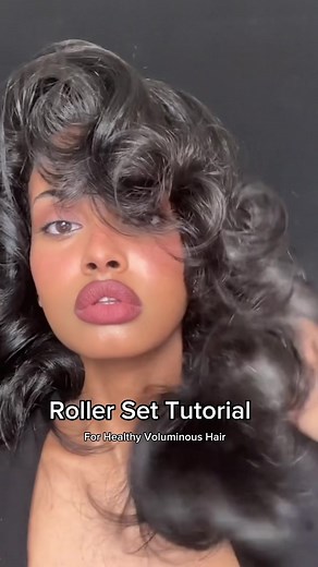 Here it is! The Roller Set Tutorial you guys asked for!!! Got my lovely mother to help me 🥰 I only used 3 products : @Aveda botanical repair styling cream my favourite @Living Proof, Inc. restore smooth concentrate heat protectant oil, and a little @Gisou hair oil on my ends. Will have everything linked in my bio for you guys! 😘 #hairstyle #hairrollerstutorial #hairroller #rollersettutorial #rollerset #afnandano
