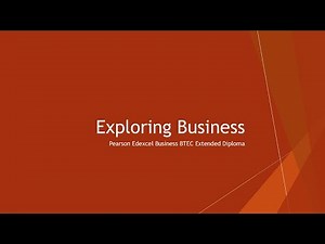 Exploring Business | Pearson Edexcel BTEC Business Extended Diploma