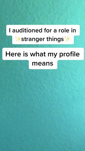 Stranger things audition on TikTok