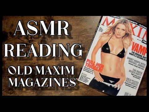 ASMR Reading Old Maxim Magazines Part 2 (May 2000)