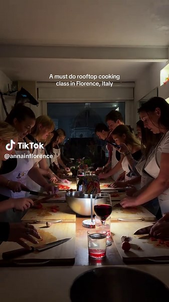 The best rooftop cooking class in Florence!! Unlimited wine, yummy food and amazing views!! Use code ANNA360 for a discount & Book here > @360florenceexperiences
