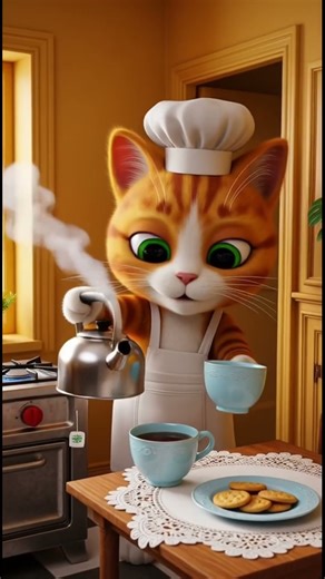 3D Cartoon Cat Daily Life | Silent Animation