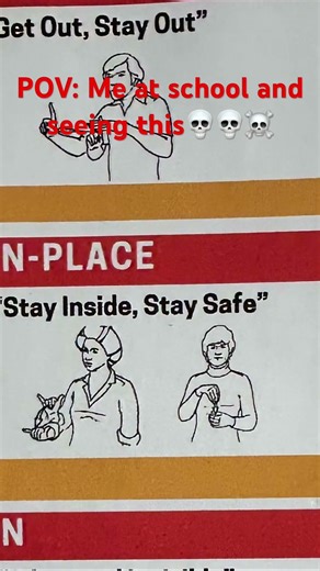 POV:Stay safe in Sign language💀☠️😭🤣