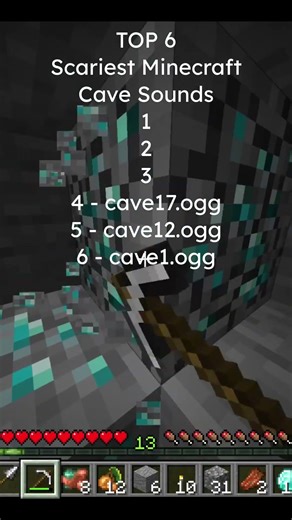 Minecraft Scariest Sounds #shorts #minecraft #minecraftsounds #scaryminecraft #gaming