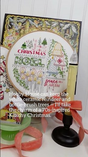 Have yourself a Kitschy Little Chistmas... #embroiderykit #stitchingideas